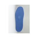 3823031000 Weichschaumeinlage mit 4mm EVA blau gelocht,~ 30° Shore Unterbau, 1 Versteifung weiß